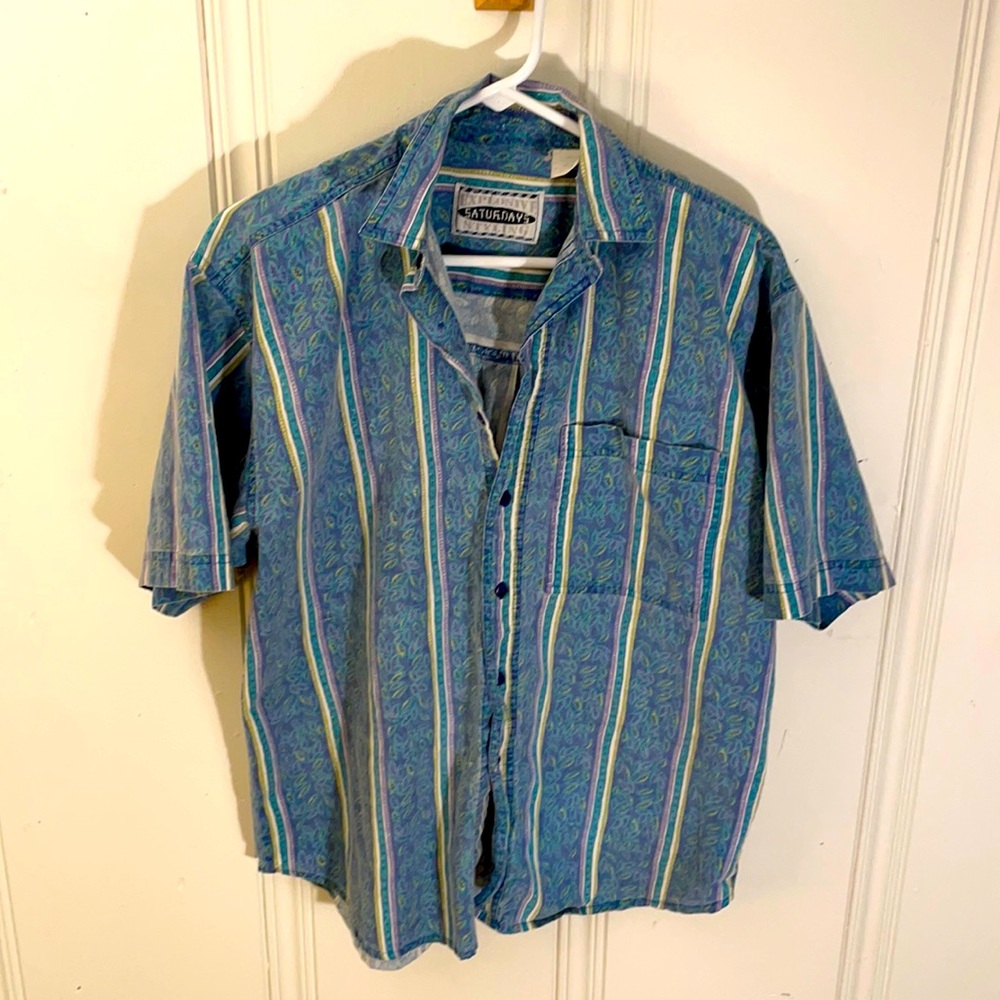 Vintage short Sleeve Button Down Shirt